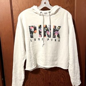 Sweatshirt with floral writing from PINK